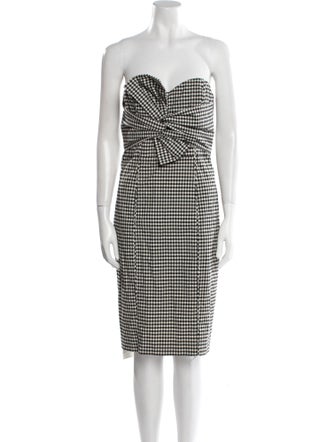 Veronica Beard Plaid Print Mini Dress