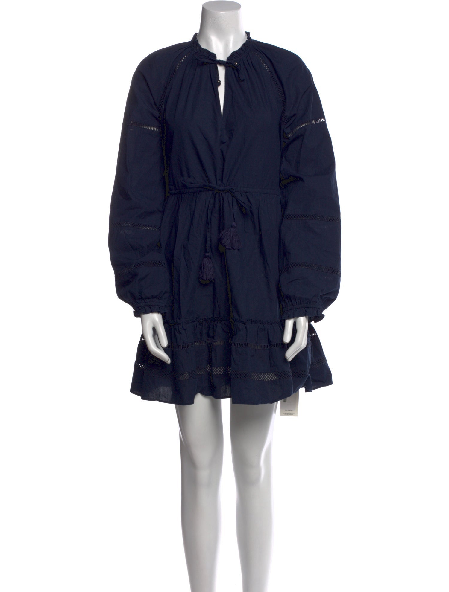 Veronica Beard Tie Neck Mini Dress