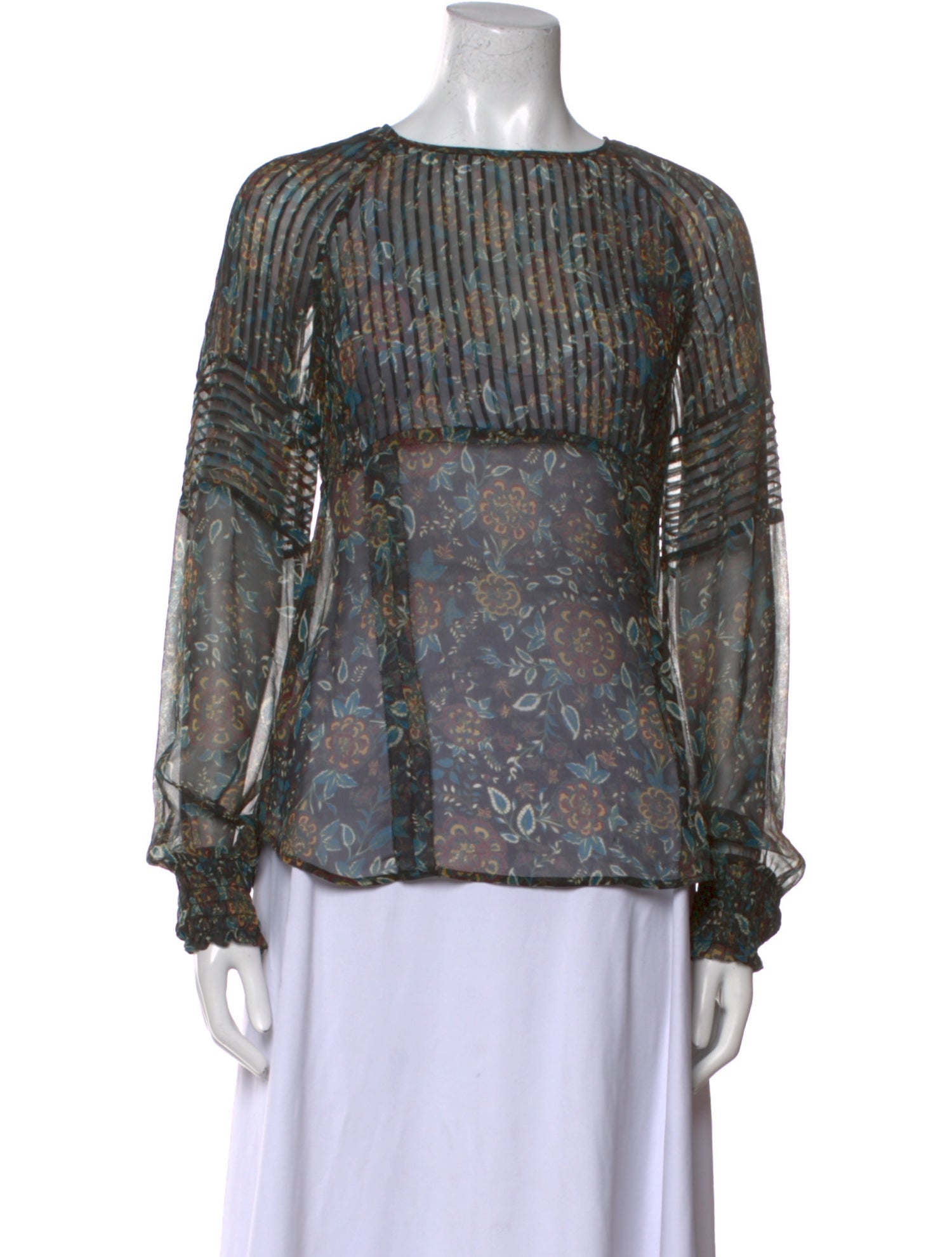 Veronica Beard Silk Printed Blouse