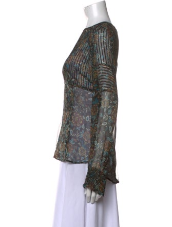 Veronica Beard Silk Printed Blouse