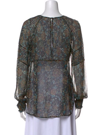 Veronica Beard Silk Printed Blouse