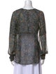Veronica Beard Silk Printed Blouse