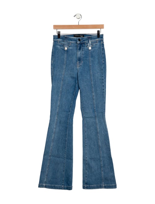 Veronica Beard Mid-Rise Wide Leg Jeans