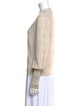 Veronica Beard Linen V-Neck Sweater