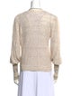 Veronica Beard Linen V-Neck Sweater
