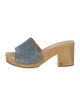 Veronica Beard Suede Colorblock Pattern Slides