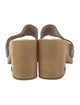 Veronica Beard Suede Colorblock Pattern Slides