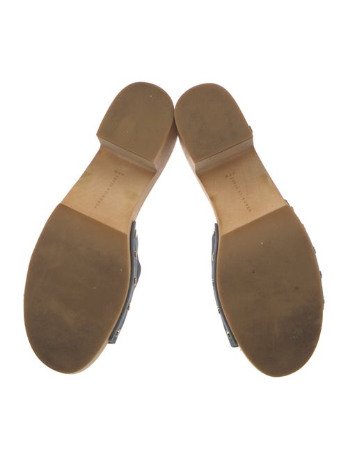 Veronica Beard Suede Colorblock Pattern Slides