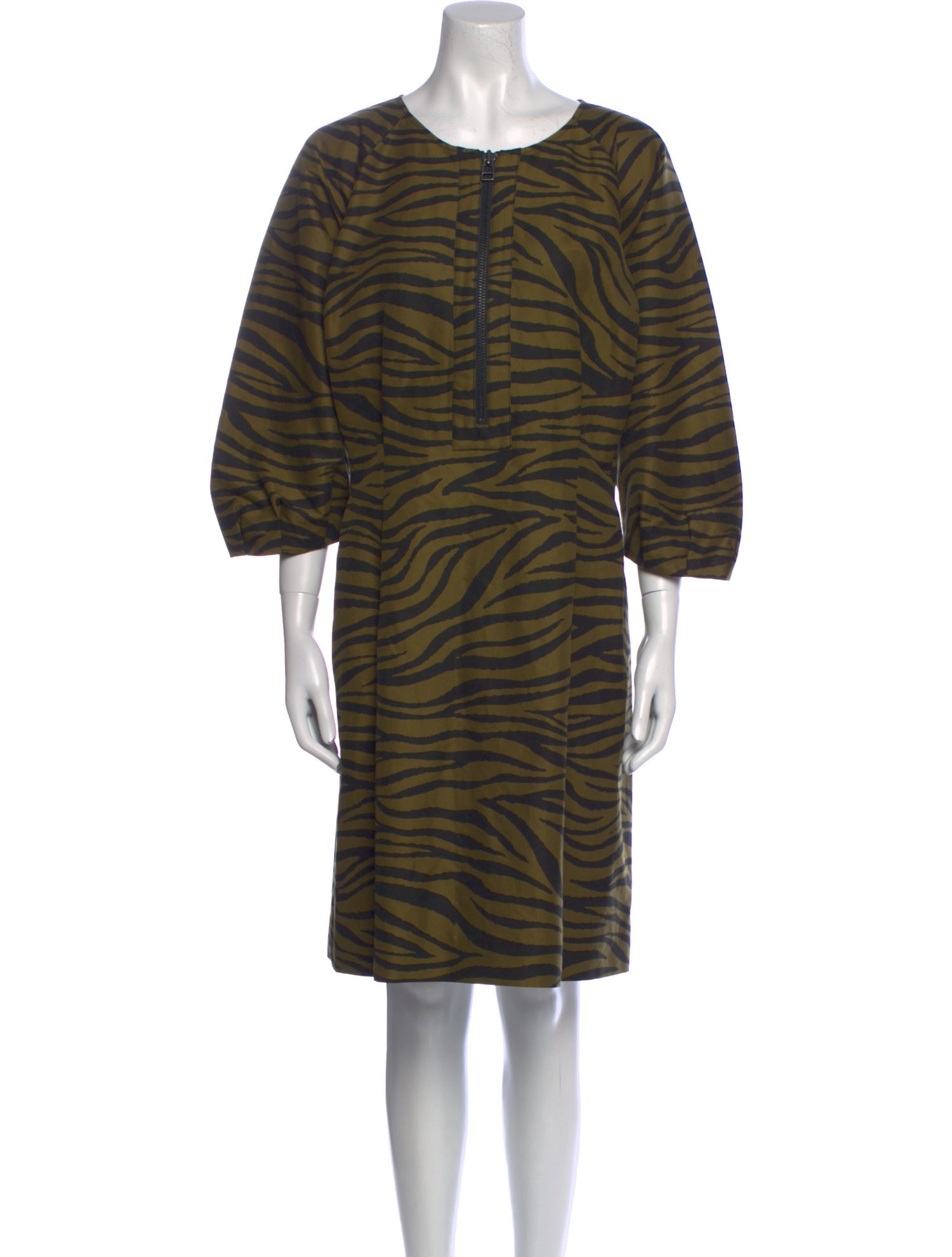 Veronica Beard Animal Print Knee-Length Dress