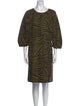 Veronica Beard Animal Print Knee-Length Dress