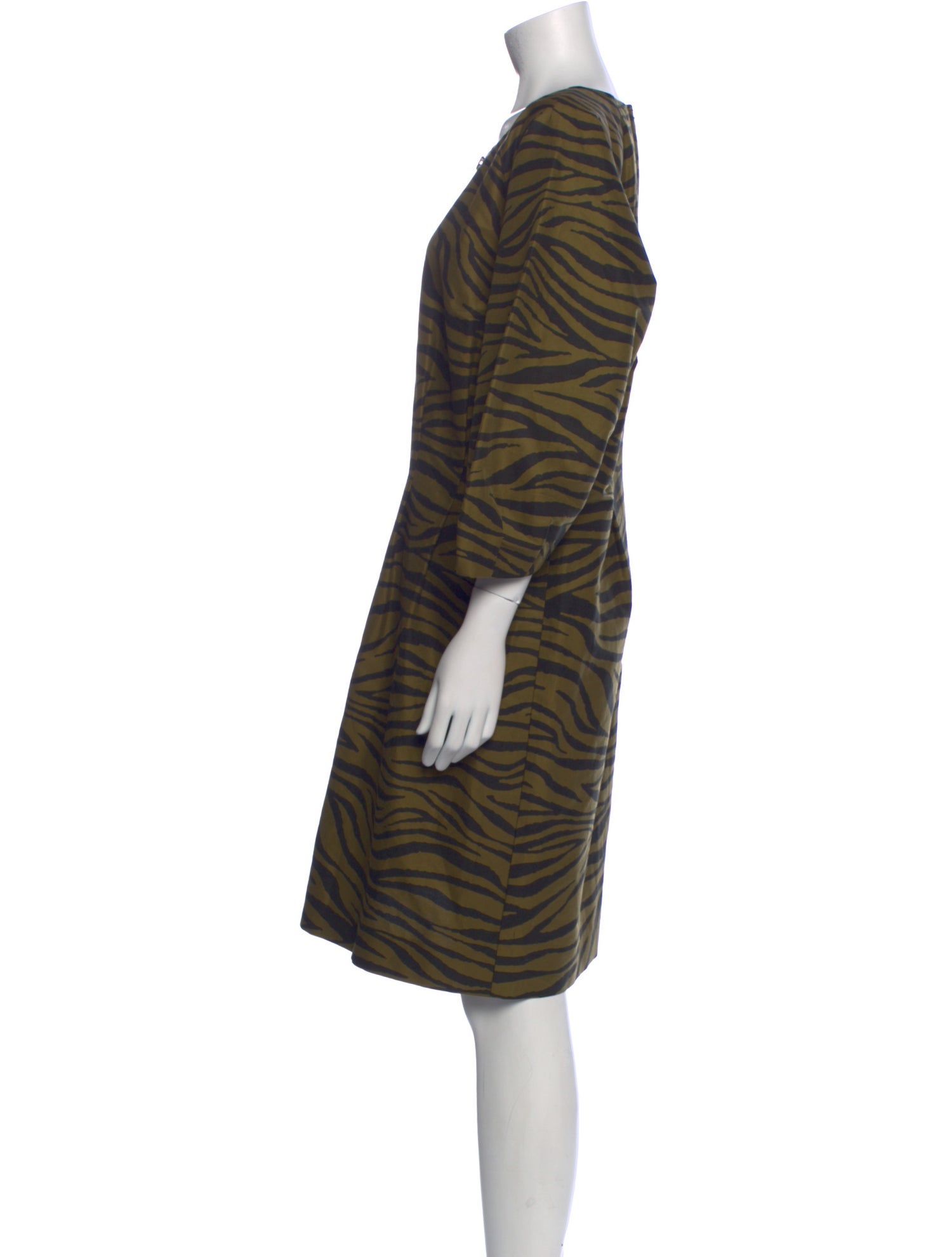 Veronica Beard Animal Print Knee-Length Dress
