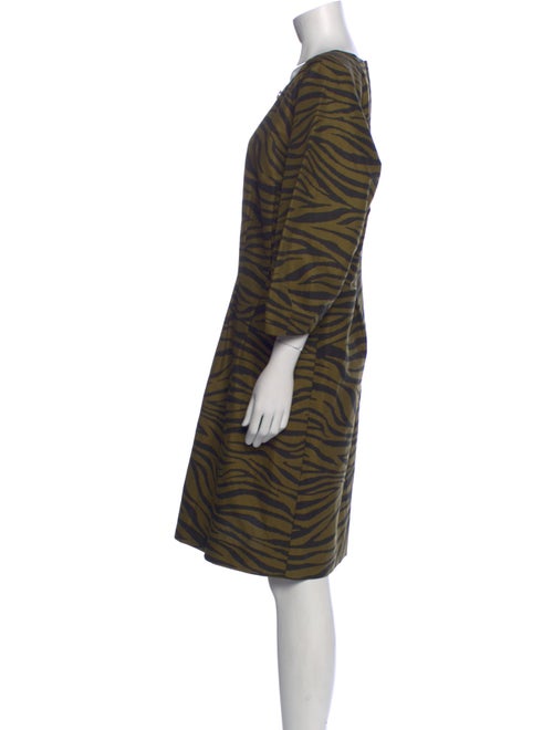 Veronica Beard Animal Print Knee-Length Dress