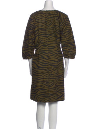 Veronica Beard Animal Print Knee-Length Dress