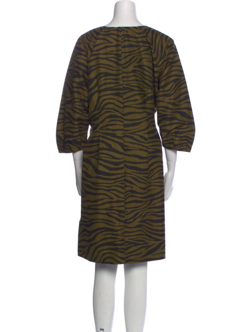 Veronica Beard Animal Print Knee-Length Dress