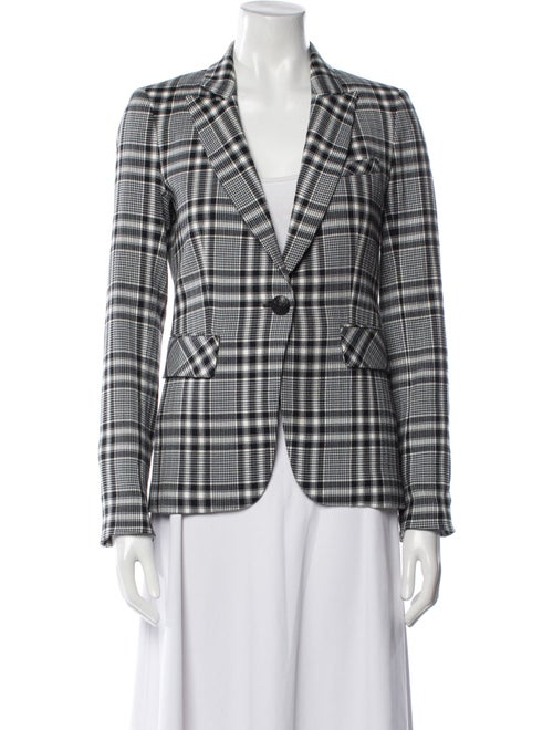Veronica Beard Plaid Print Blazer