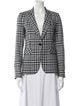 Veronica Beard Plaid Print Blazer
