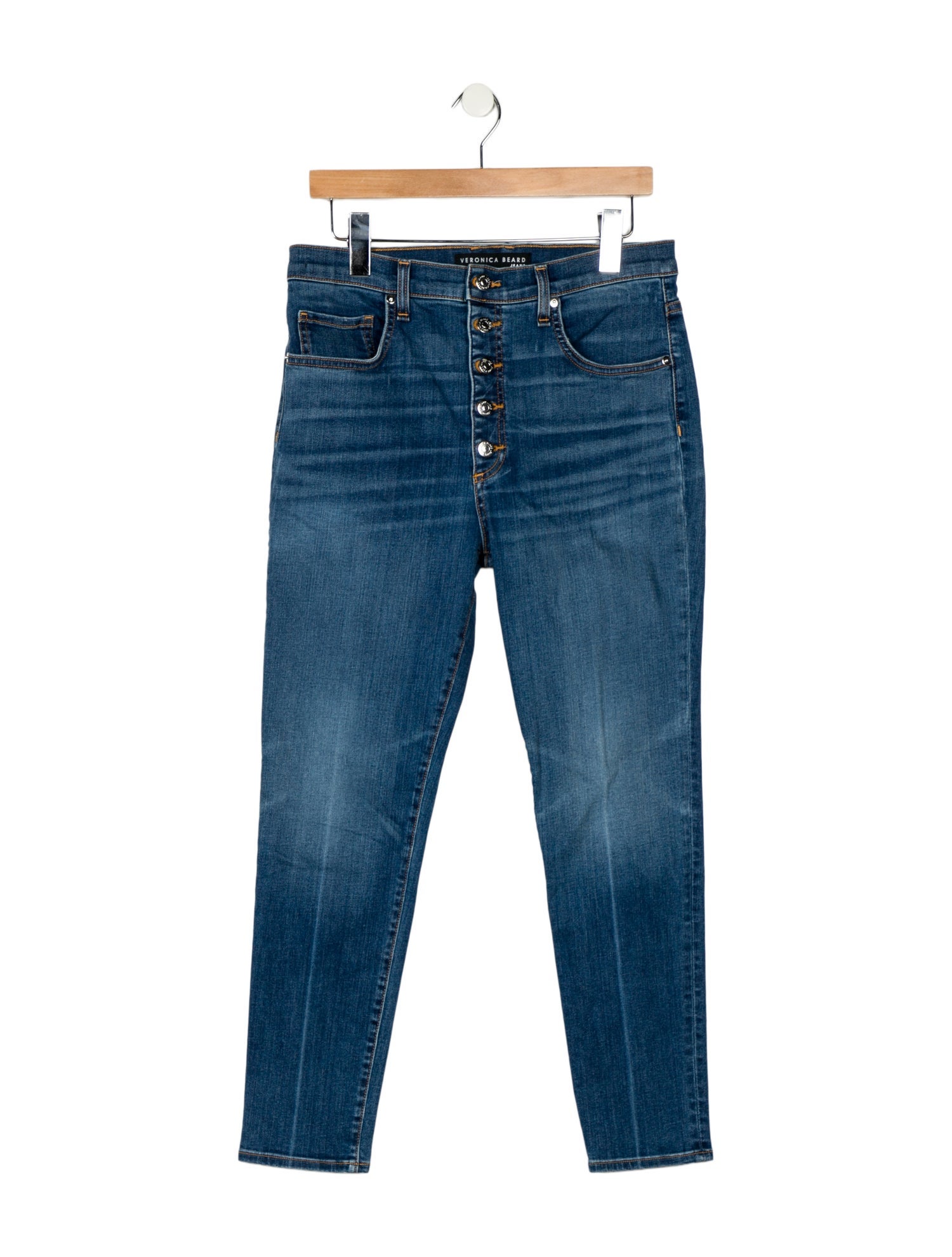 Veronica Beard Mid-Rise Skinny Leg Jeans