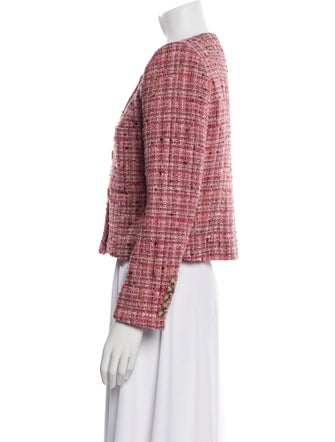 Veronica Beard Tweed Pattern Evening Jacket