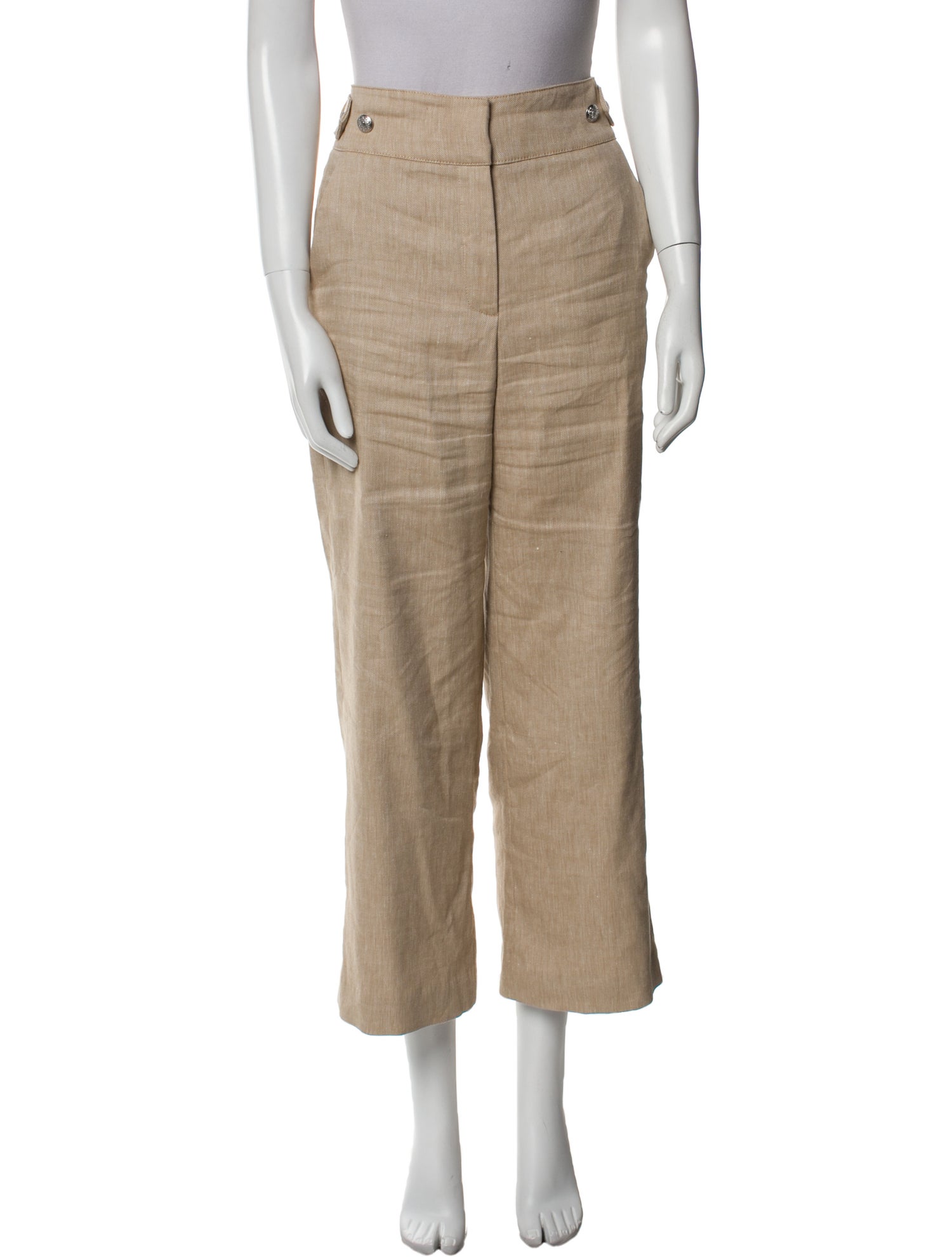 Veronica Beard Linen Wide Leg Pants