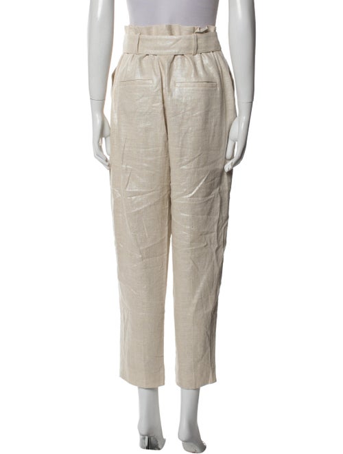 Veronica Beard Linen Straight Leg Pants
