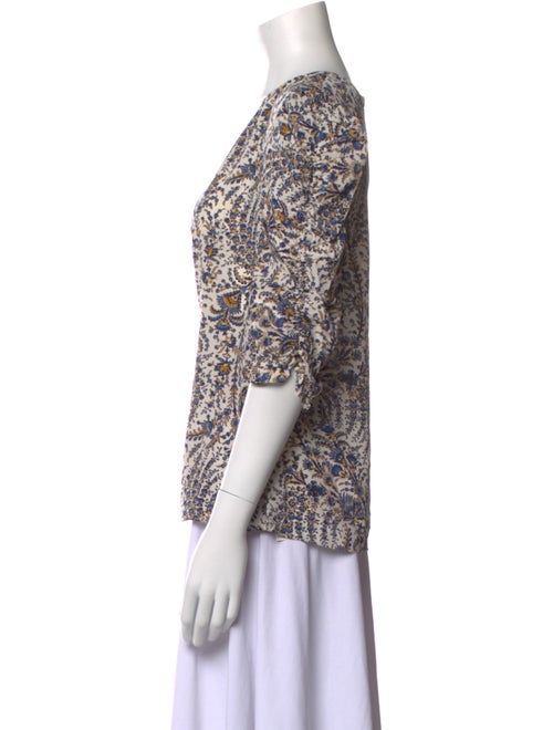 Veronica Beard Silk Printed Blouse