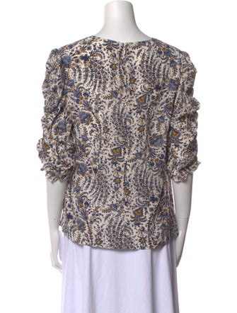 Veronica Beard Silk Printed Blouse
