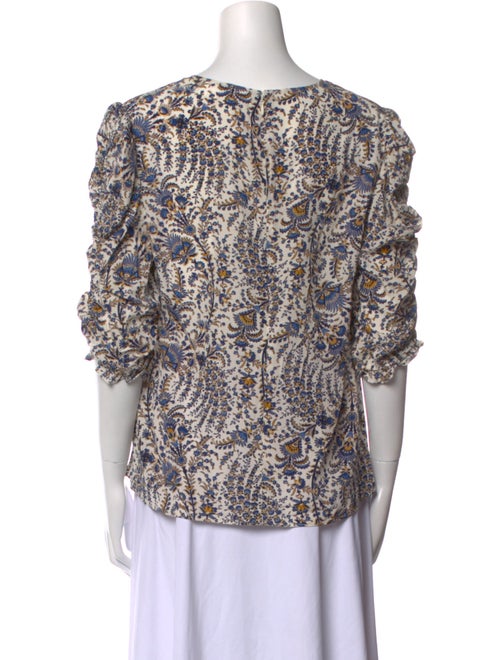 Veronica Beard Silk Printed Blouse