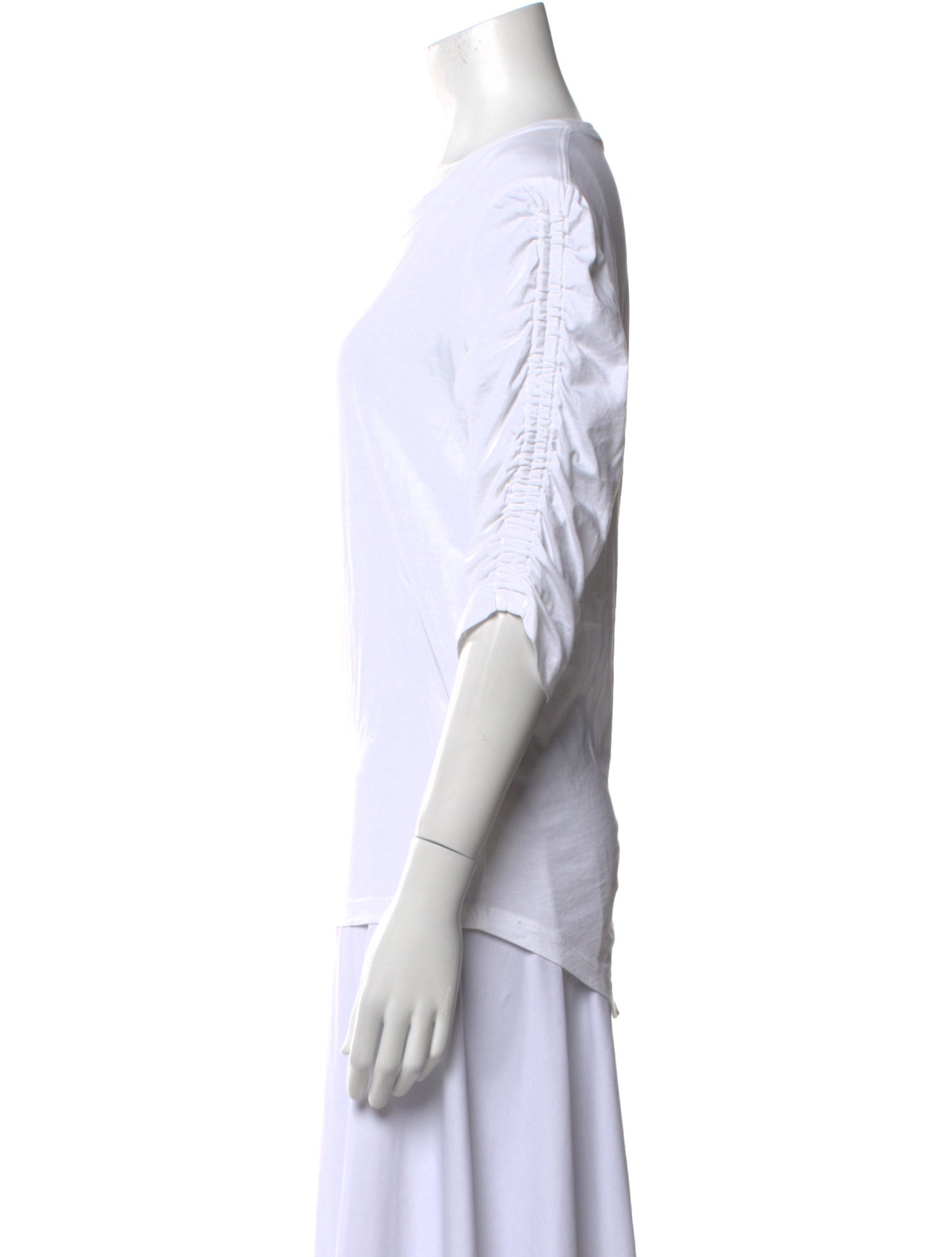 Veronica Beard Scoop Neck Three-Quarter Sleeve T-Shirt