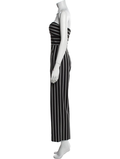 Veronica Beard Striped Strapless Jumpsuit