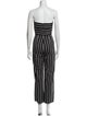 Veronica Beard Striped Strapless Jumpsuit