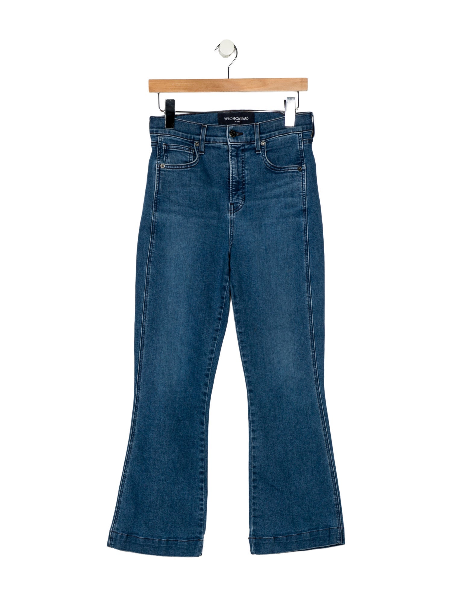 Veronica Beard High-Rise Wide Leg Jeans