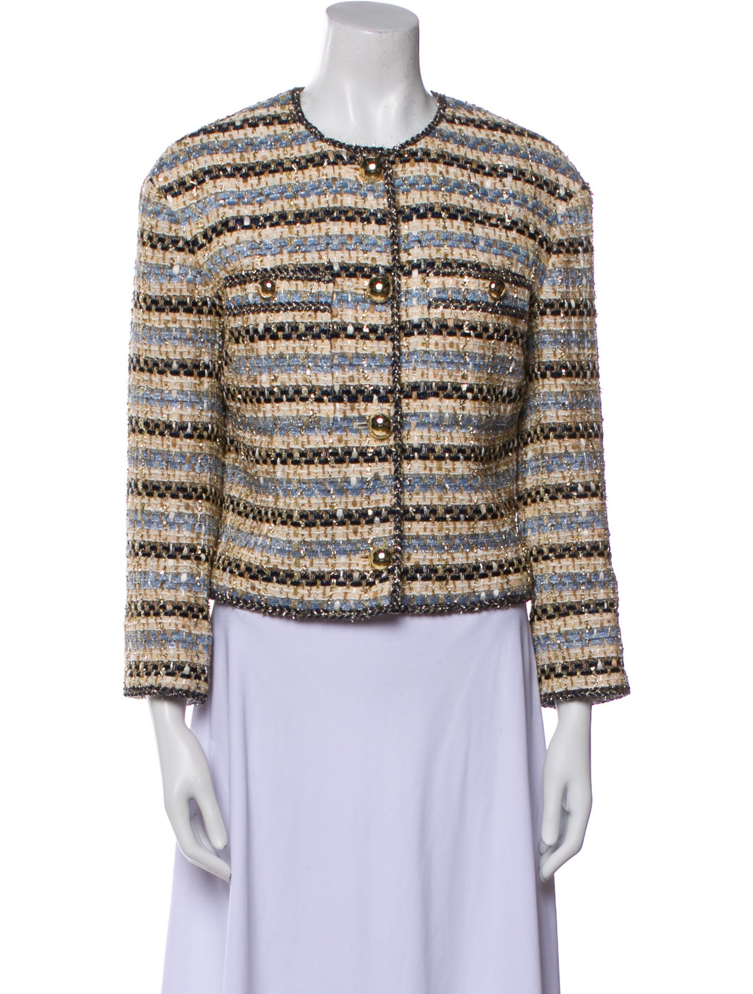 Veronica Beard Tweed Pattern Evening Jacket w/ Tags