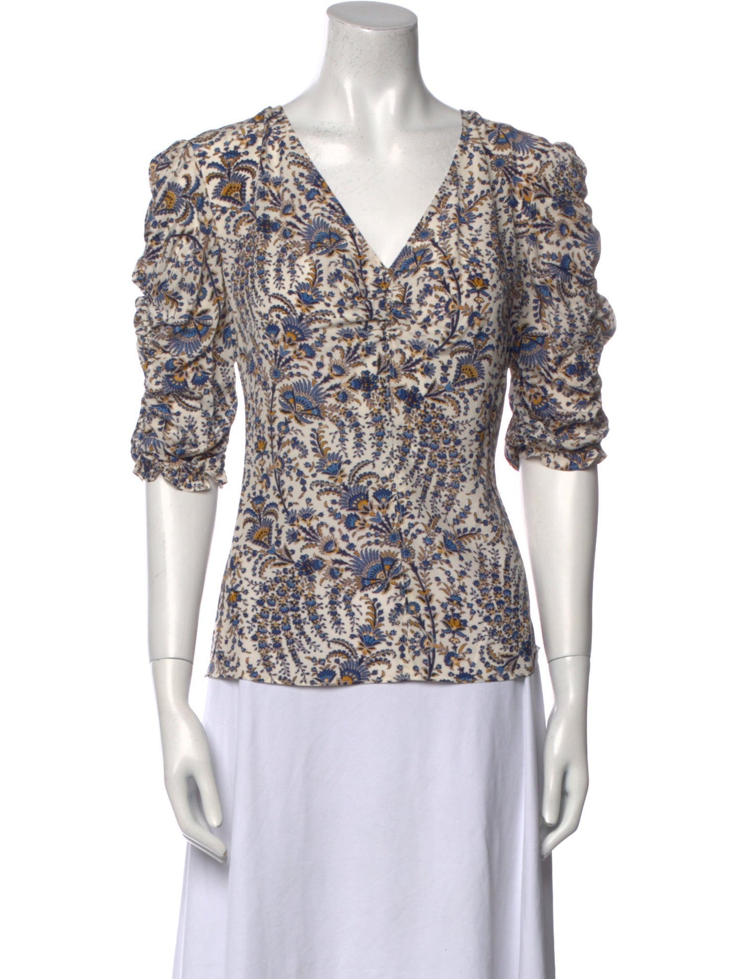 Veronica Beard Silk Printed Top