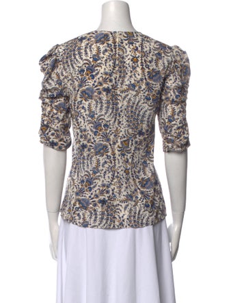 Veronica Beard Silk Printed Top