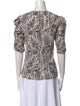 Veronica Beard Silk Printed Top