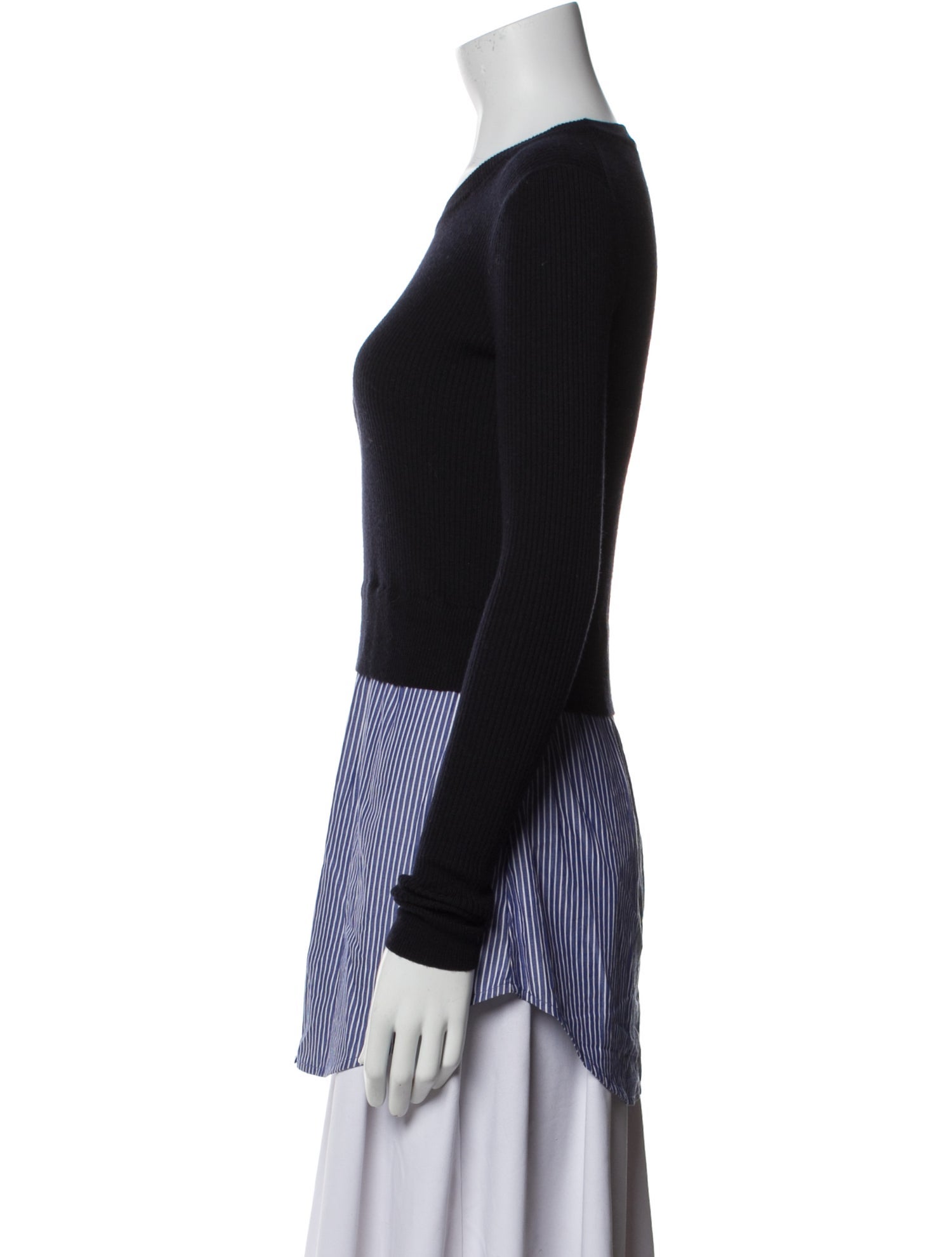 Veronica Beard Merino Wool Crew Neck Top