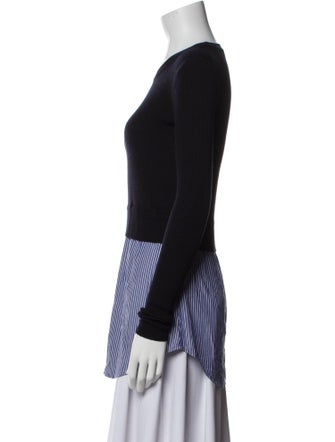 Veronica Beard Merino Wool Crew Neck Top