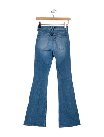 Veronica Beard Mid-Rise Wide Leg Jeans