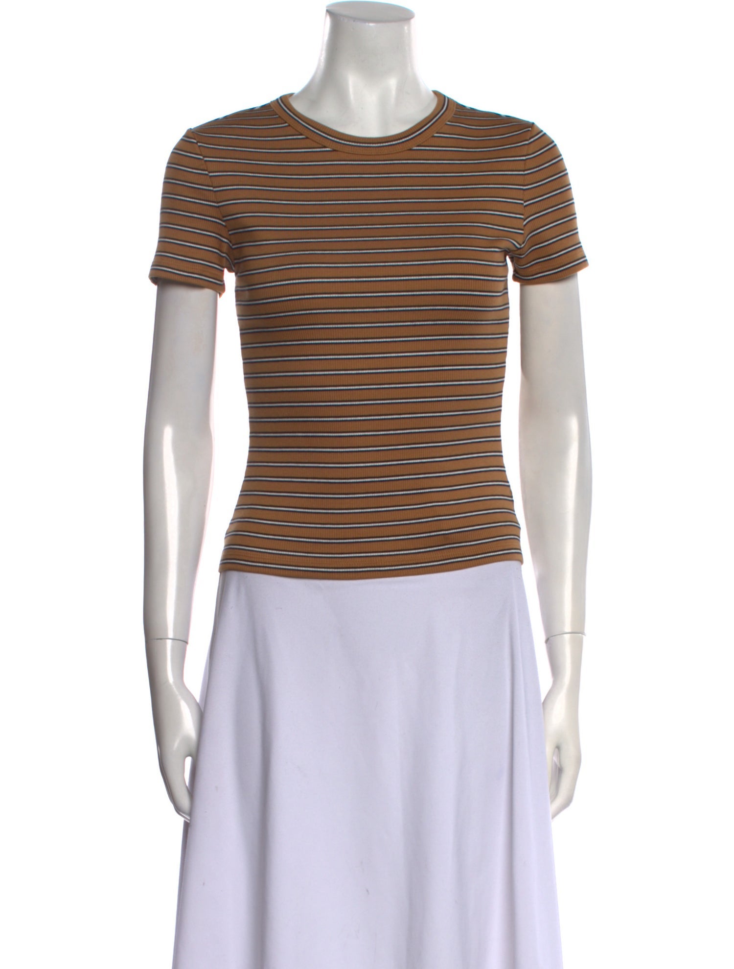 Veronica Beard Striped Crew Neck T-Shirt