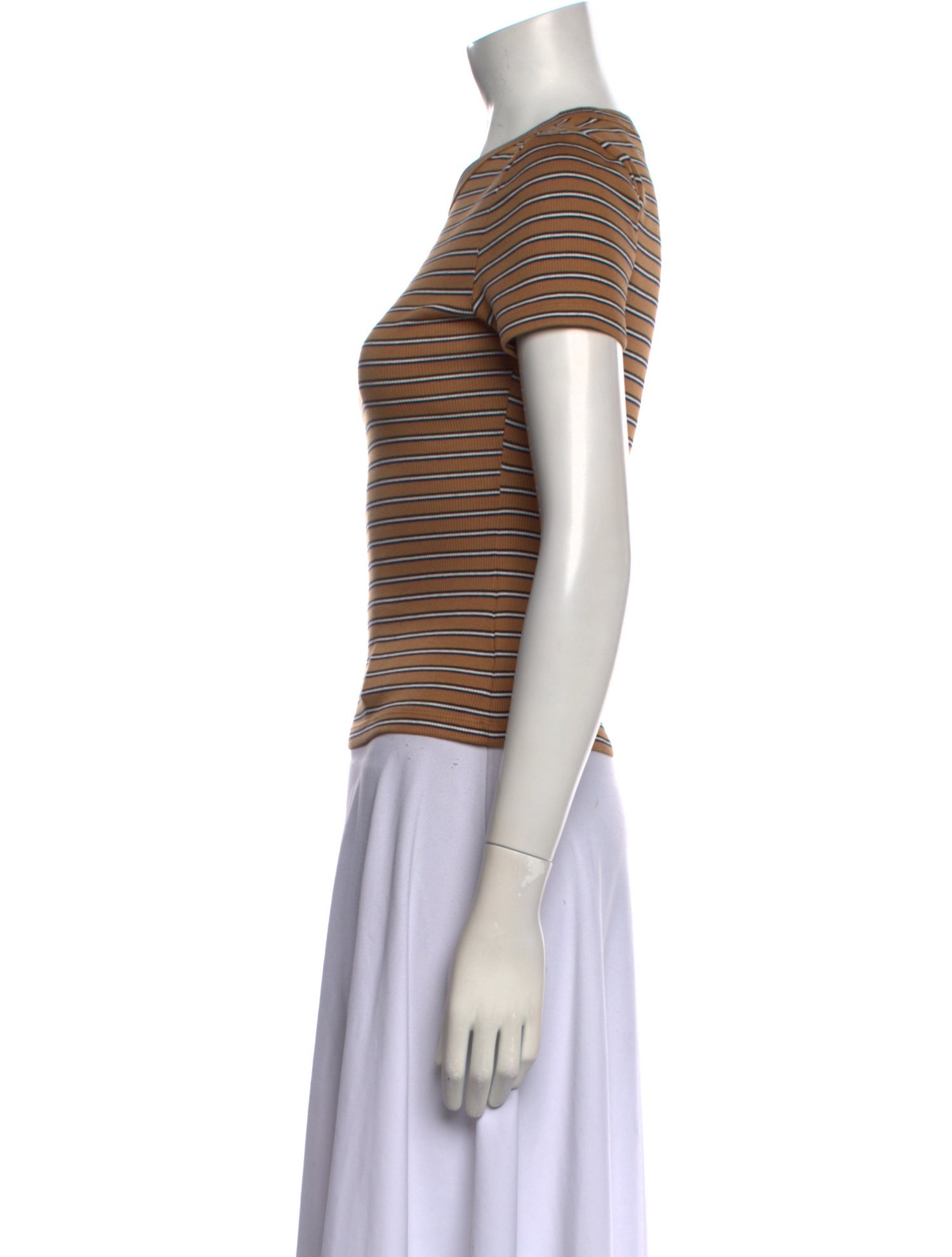 Veronica Beard Striped Crew Neck T-Shirt