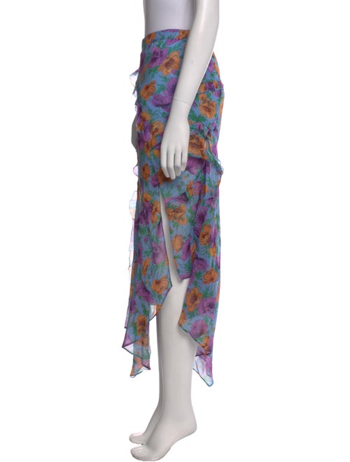 Veronica Beard Silk Midi Length Skirt