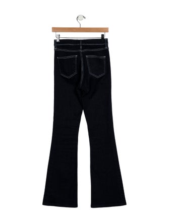 Veronica Beard Mid-Rise Wide Leg Jeans