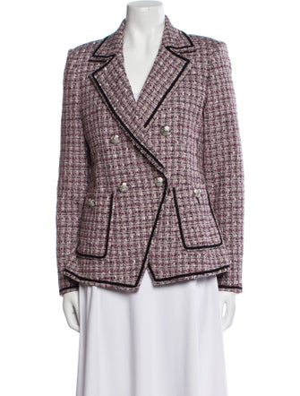 Veronica Beard Plaid Print Blazer