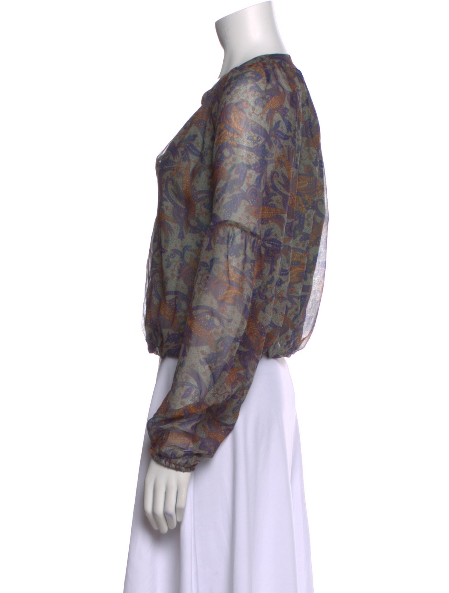 Veronica Beard Silk Printed Blouse