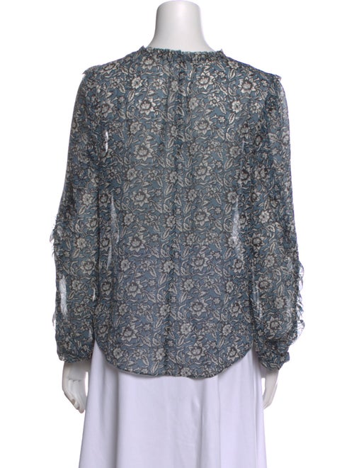 Veronica Beard Silk Floral Print Blouse