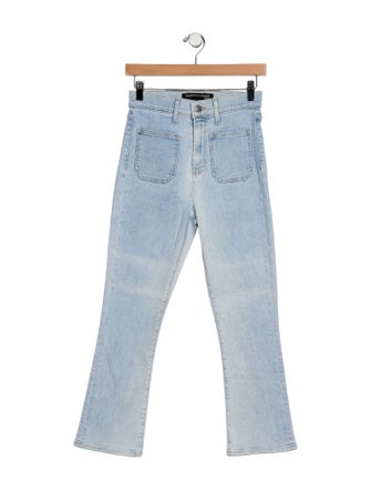 Veronica Beard High-Rise Straight Leg Jeans