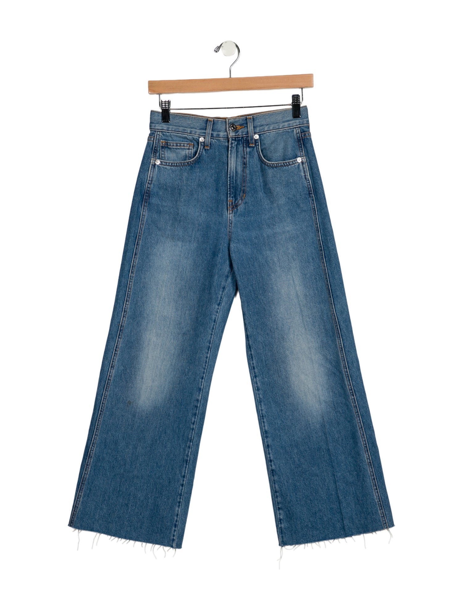 Veronica Beard High-Rise Wide Leg Jeans