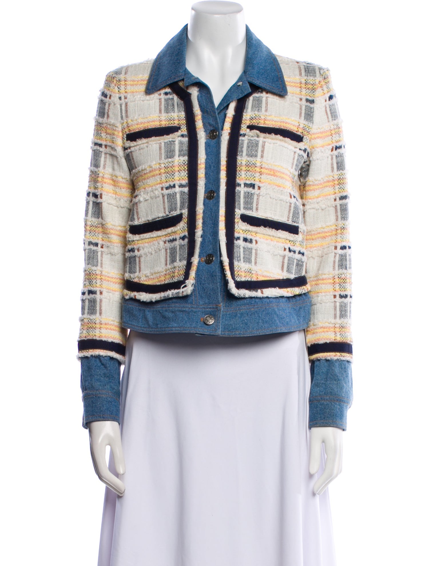 Veronica Beard Tweed Pattern Jacket
