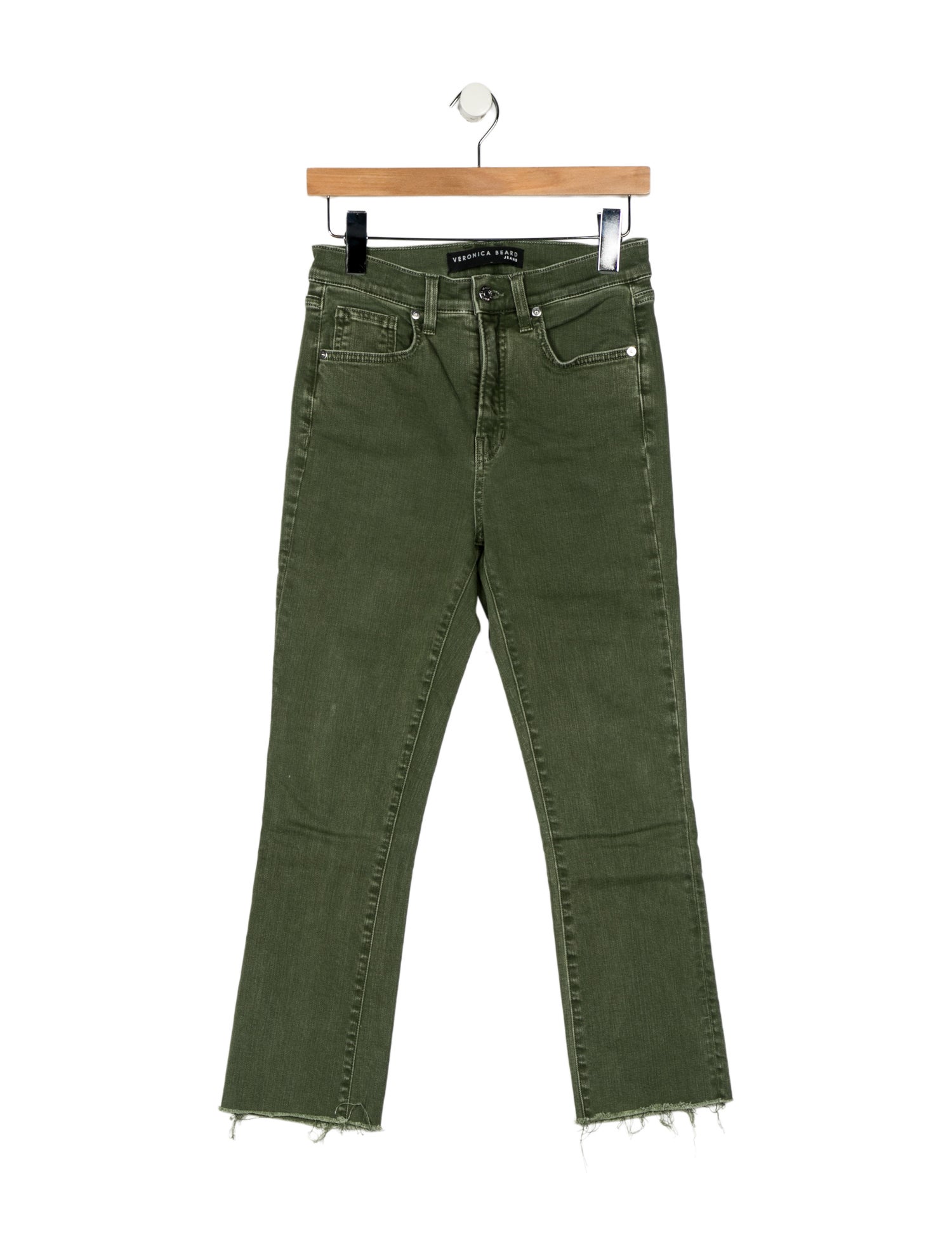 Veronica Beard Mid-Rise Straight Leg Jeans