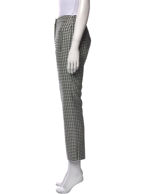 Veronica Beard Houndstooth Print Straight Leg Pants